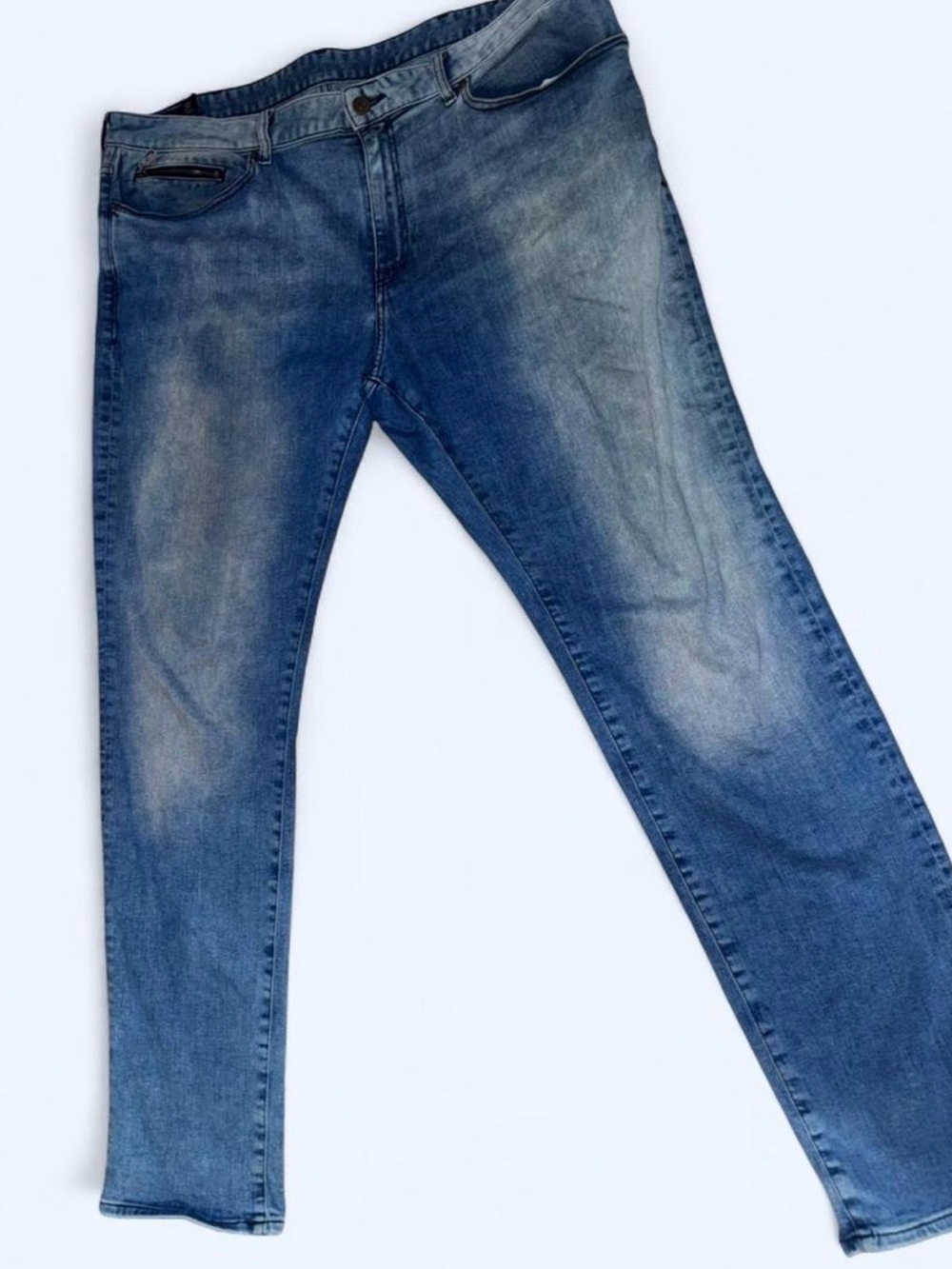Men's Armani Exchamge light wash Blue Denim Jeans 3ZZJ22